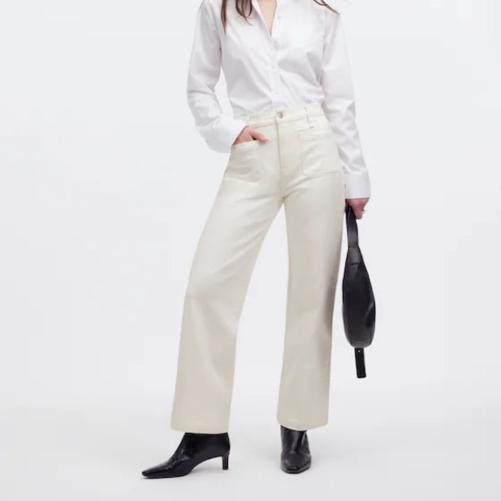 The Emmett Wide-Leg Full Length Jean: Patch Pocket Edition